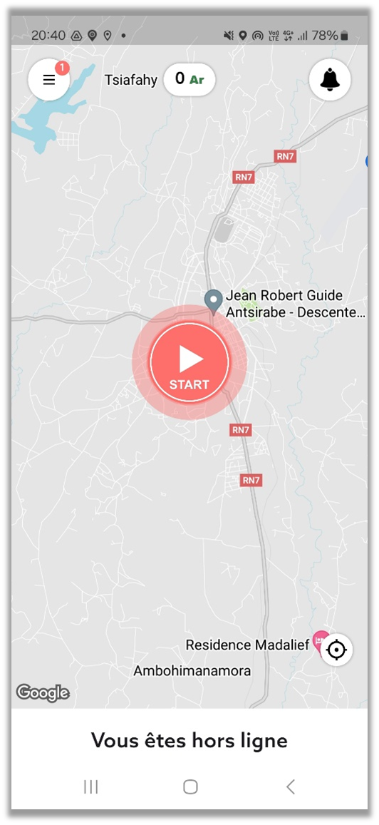 Accès à l'espace de réservation