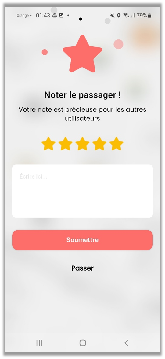 Notation du passager