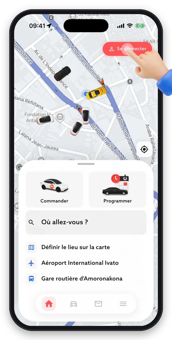 Touchez « Se connecter », ou créez votre compte.
