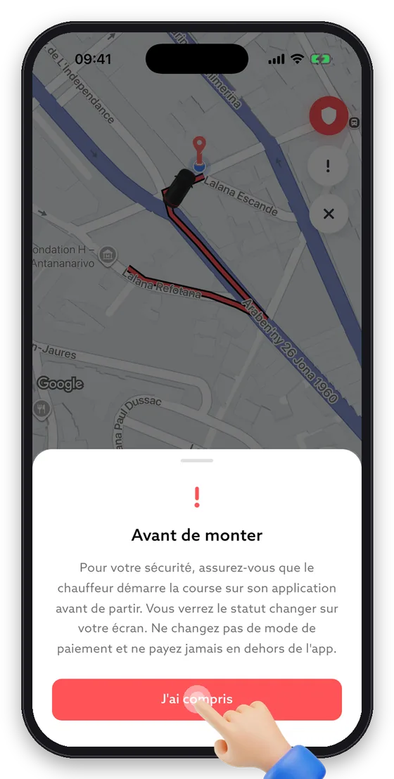 Avant de monter, lisez le rappel de sécurité.