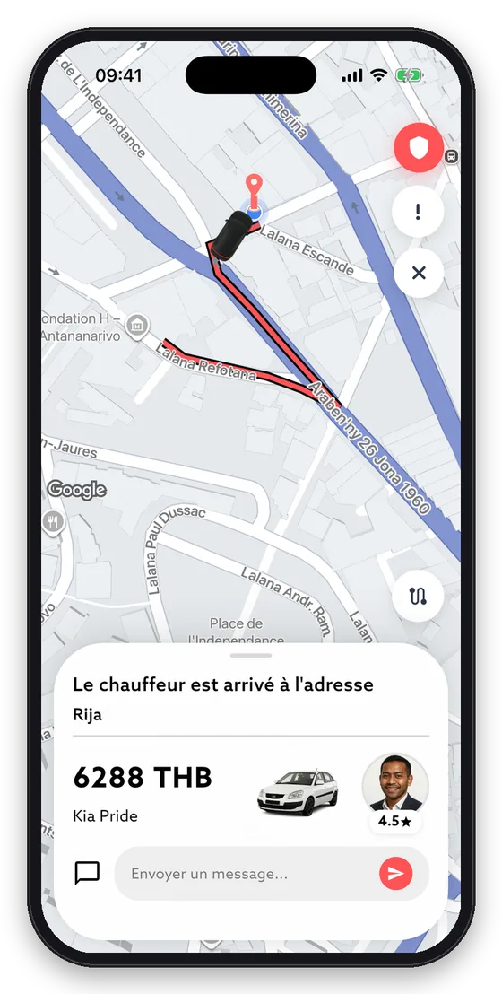 Votre chauffeur est arrivé : vérifiez la plaque avant de monter.
